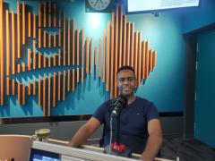 Dawit Kahsay Debesai, Education Projects Manager of Africa Center, Hong Kong on Afro-Latin Night 2022