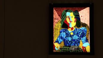 法国五月节: 毕加索玻璃画像, Crystal Liu@世界画廊 & 现场表演：「非凡美乐」《法国歌曲夜赏》