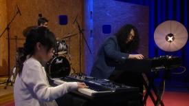 Illustrator Flyingpig, Kitty Ng & Tae Dong Lee@WOAW & in the studio: organists Johnson Ho & Sylvia Ho